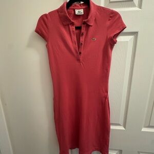 Lacoste Pink Polo Mini Dress Casual